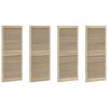 vidaXL Kappi Uks 4 pcs Neutraalne 140,5 x 2,1 x 59,5 cm Tahke m&auml;nd