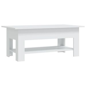 vidaXL kohvilaud, valge, 102 x 55 x 42 cm, puitlaastplaat