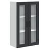vidaXL Seinaklaasikapp PORTO Must 60 x 31 x 100 cm Tehispuit