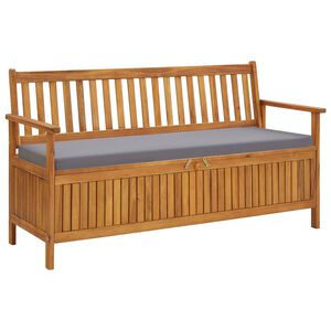 vidaXL aia hoiupink padjaga 148 cm, akaatsiapuit
