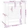 vidaXL MDF radiaatorikate, 78 cm