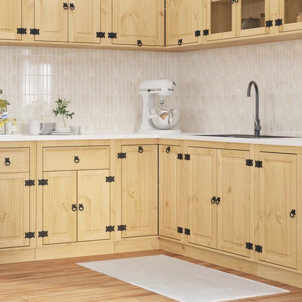 vidaXL Kapp riiuliga uksega SKI Meepruun 60 x 32 x 40 cm Tahke m&auml;nd