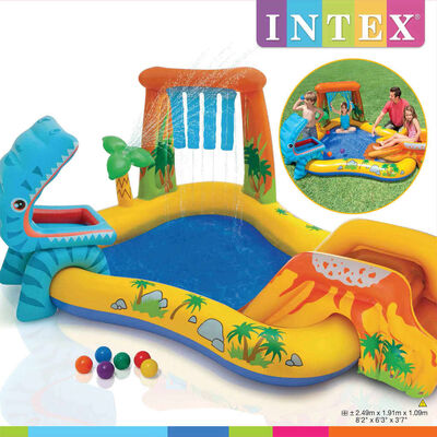 Intex täispumbatav bassein "Dinosaur Play Center" 249x191x109 cm
