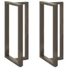 vidaXL baarilaua jalad, T-kujulised, 2 tk, mustad, 60 x 35 x (110-111) cm, teras