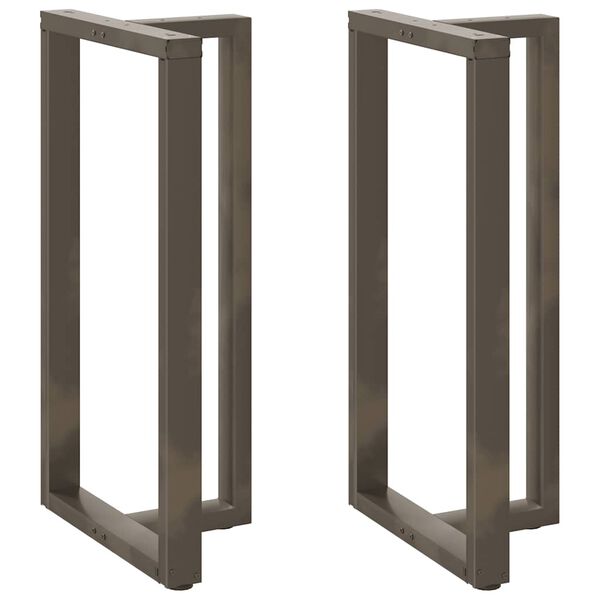 vidaXL baarilaua jalad, T-kujulised, 2 tk, mustad, 60 x 35 x (110-111) cm, teras