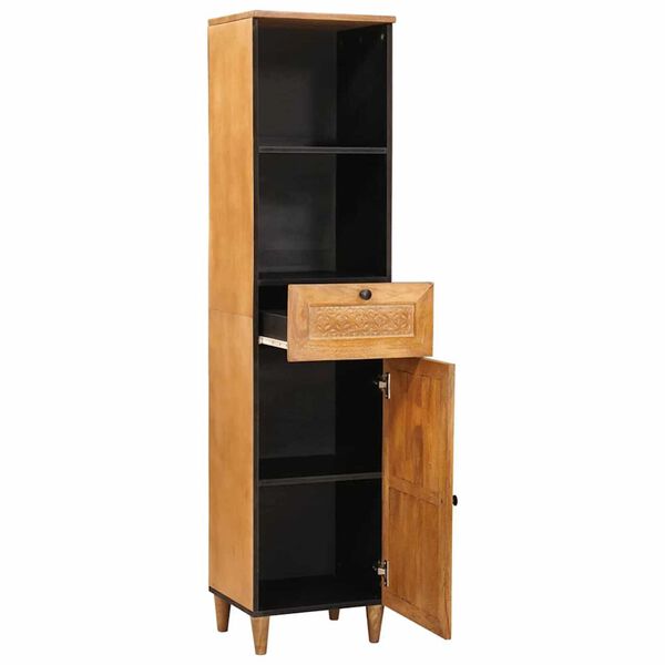 vidaXL Vannitoa kapp sahtliga Helepruun 38 x 33 x 160 cm Tehispuit