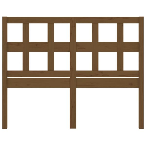 vidaXL voodipeats, meepruun, 205,5 x 4 x 100 cm, männipuit