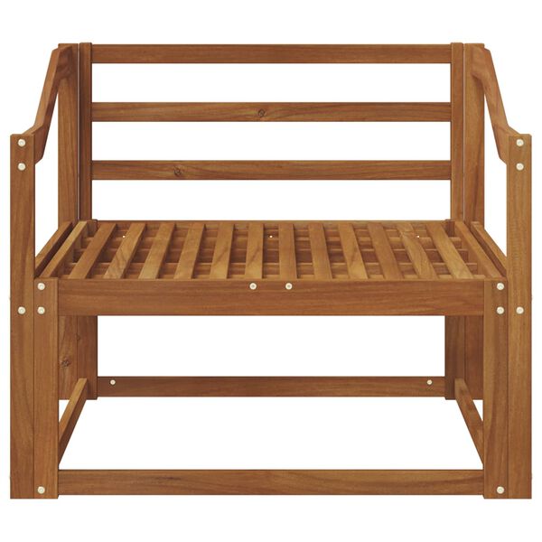 vidaXL V&auml;ljas Keskmine Diivan Tugev akatsiapuu Neutraalne