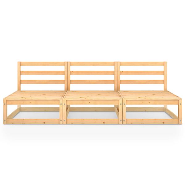 vidaXL 3-osaline aiadiivan, toekas m&auml;nnipuit