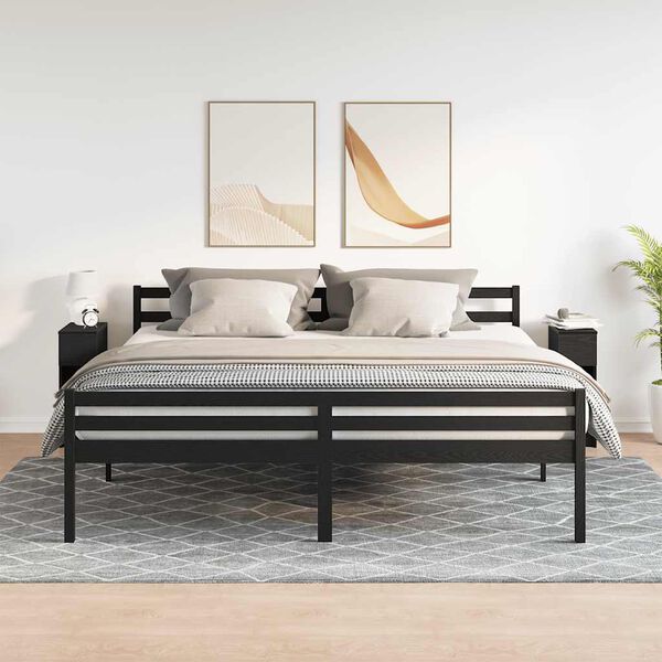 vidaXL sahtliga &ouml;&ouml;kapid 2 tk, must tamm, 20x36x60 cm