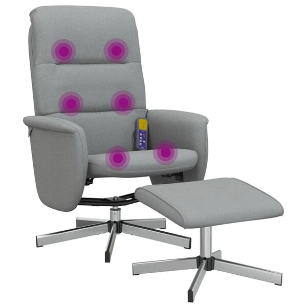 vidaXL massaažitool jalapingiga, helehall, kangas