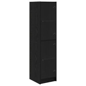 vidaXL K&otilde;rgushein Must tamm 35 x 37 x 142 cm Tehispuit