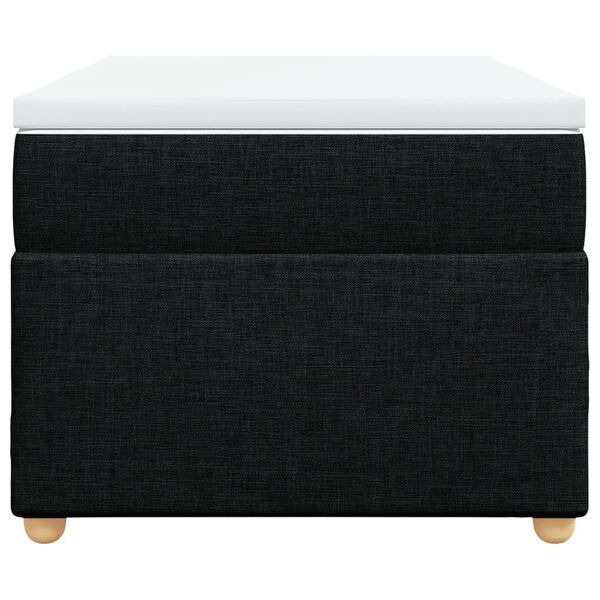 vidaXL kontinentaalvoodi madratsiga, must, 90x190 cm, kangas