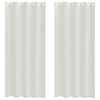 vidaXL Voile Kardin kardinatega 2 pcs cream 245 x 140 cm Pol&uuml;ester