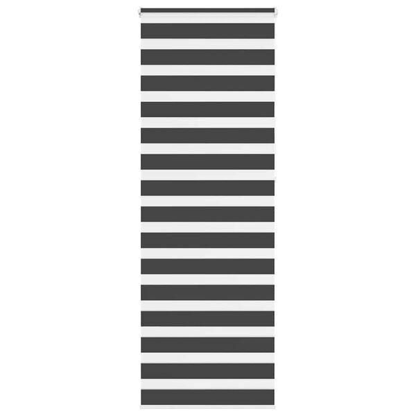 vidaXL Triibuline ruloo must 85x230 cm kanga laius 80,9 cm pol&uuml;ester