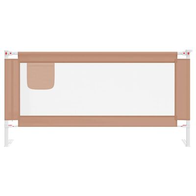 vidaXL voodipiire väikelapse voodile, pruunikashall, 180x25 cm, kangas