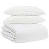 vidaXL Teki komplekt padjaga 3 tk Valge Down Feather