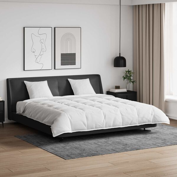 vidaXL Teki komplekt padjaga 3 pcs Valge Down Feather