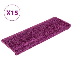 vidaXL trepimatid 15 tk 65 x 21 x 4 cm violetsed ristk&uuml;likukujulised servad