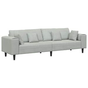 vidaXL Diivan Helehall 250 x 77 x 76 cm Samet