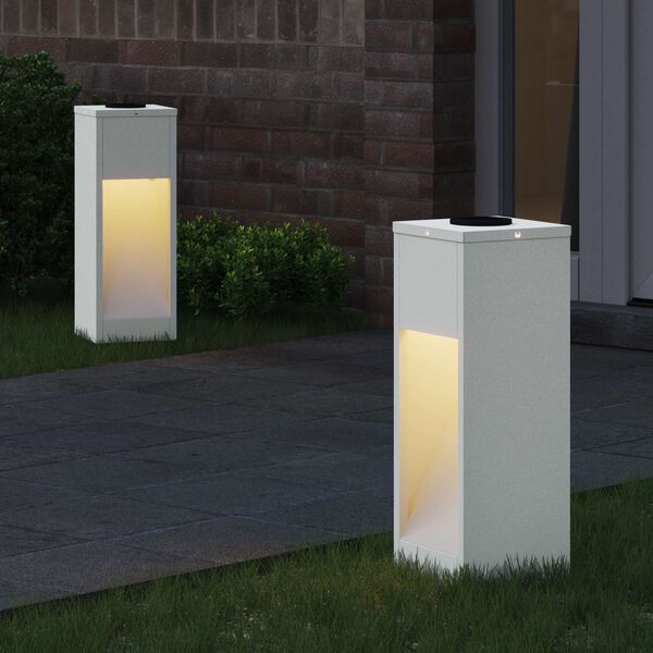 vidaXL P&auml;ikese Led Rada Valgus 2 pcs Valge K&uuml;lmvaltsitud teras