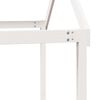 vidaXL k&otilde;rge voodi redeli ja katusega, valge, 90 x 190 cm, m&auml;nnipuit