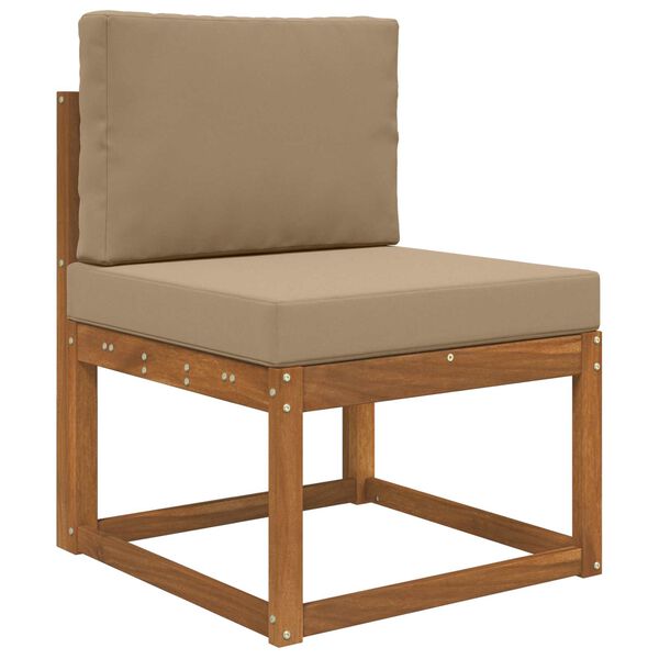 vidaXL V&auml;lim&ouml;&ouml;blitugi patja 2 pcs Pruunikashall Pol&uuml;ester