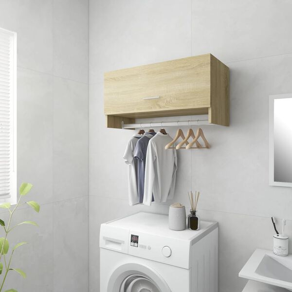 vidaXL garderoob, Sonoma tamm, 70 x 32,5 x 35 cm, tehispuit