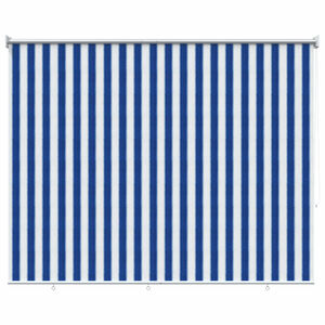 vidaXL V&auml;lisruloo 90% UV blokeering Sinine ja Valge Triip 120 x 140 cm