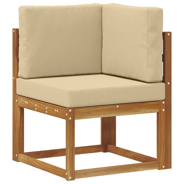 vidaXL V&auml;li diivanikomplekt padjaga 6 pcs Looduslik ja beež