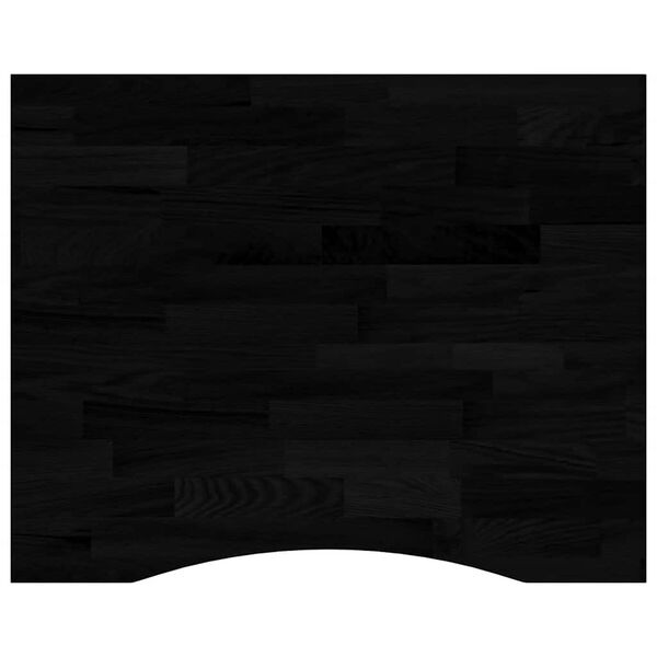 vidaXL lauaplaat, tumepruun, 100x80x2,5 cm, toekas tammepuit ristk&uuml;lik