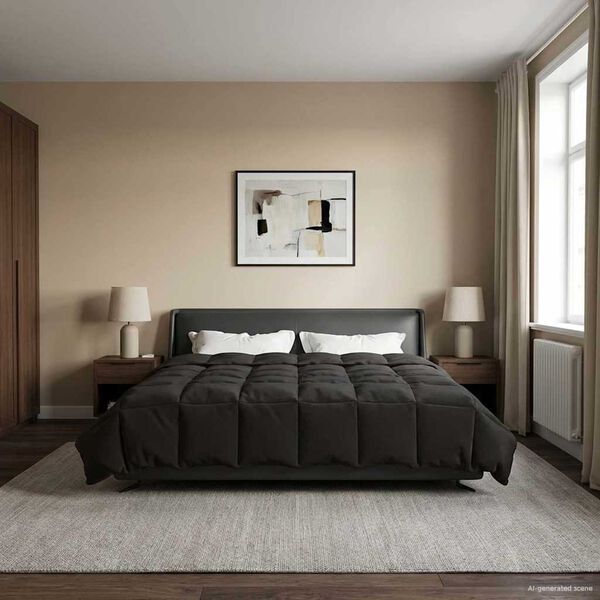 vidaXL Suvised teki Rapistatud Antratsiit 220 x 240 cm Mikrokiud