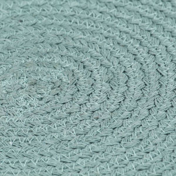 vidaXL lauamatid 4 tk, roheline, 38 cm, &uuml;mmargune, puuvill