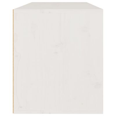 vidaXL seinakapp valge 80x30x35 cm, männipuit
