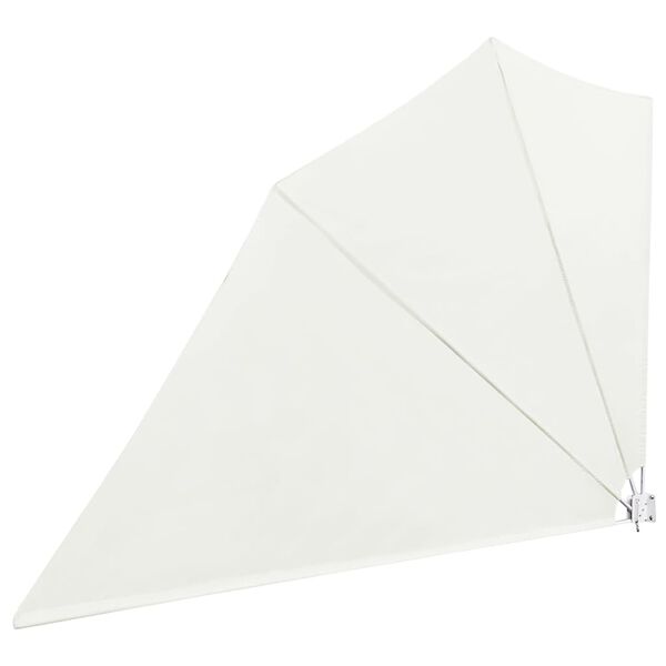 vidaXL kokkupandav rõdu külgmarkiis kreemjasvalge 160 x 240 cm