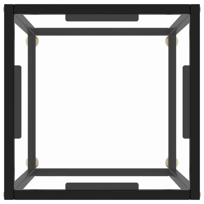 vidaXL kohvilaud, must, karastatud klaas, 40 x 40 x 50 cm