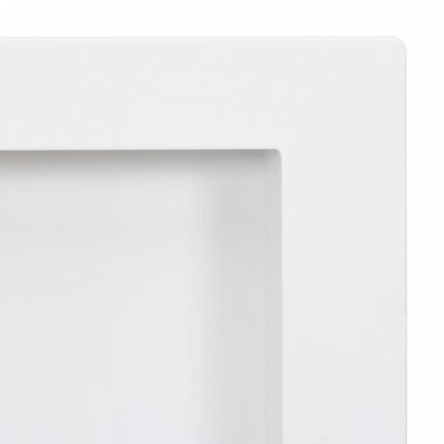 vidaXL dušinišš 2 sektsiooniga, kõrgläikega valge, 41 x 69 x9 cm