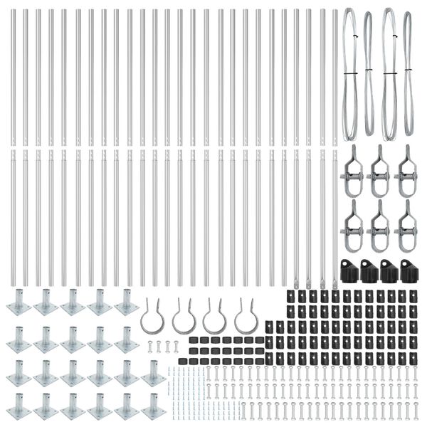 vidaXL Aiapost Muu 26 pcs Hall 3,2 x 3,2 x 83,5 cm Teras