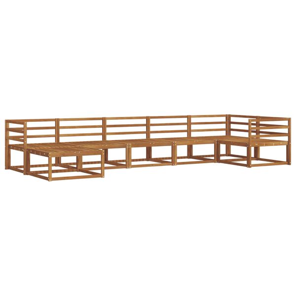 vidaXL V&auml;li diivanikomplekt 7 pcs Neutraalne Tugev akatsiapuu