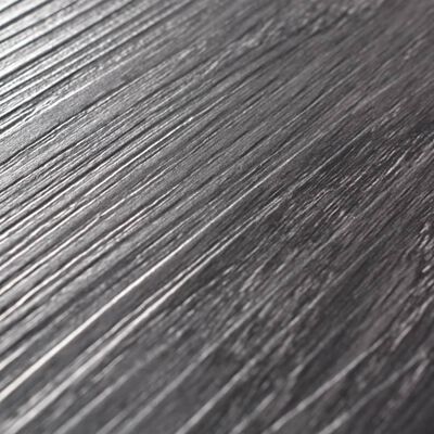 vidaXL mitte iseliimuvad PVC põrandalauad 4,46 m², 3 mm must