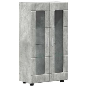 vidaXL K&otilde;ide riiuliga FLORIN Betoonhall 55,5 x 29 x 100 cm Tehispuit