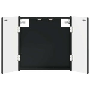 vidaXL Dartboardi kapp ALKMAAR Must 52,5 x 10,5 x 53,5 cm Tehispuit