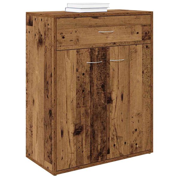 vidaXL puhvetkapp Old Wood 60x30x75 cm Engineered Wood