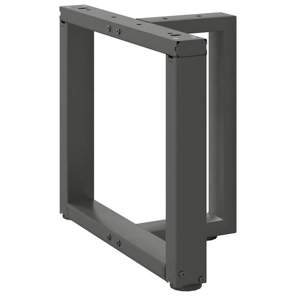 vidaXL kohvilaua jalad T-kujulised 2 tk, antratsiithall, 50 x 25 x (42-43) cm, teras