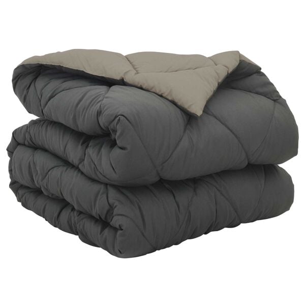 vidaXL T&auml;ispika aasta tekk Helehall ja antriit 220 x 135 cm Mikrokiud