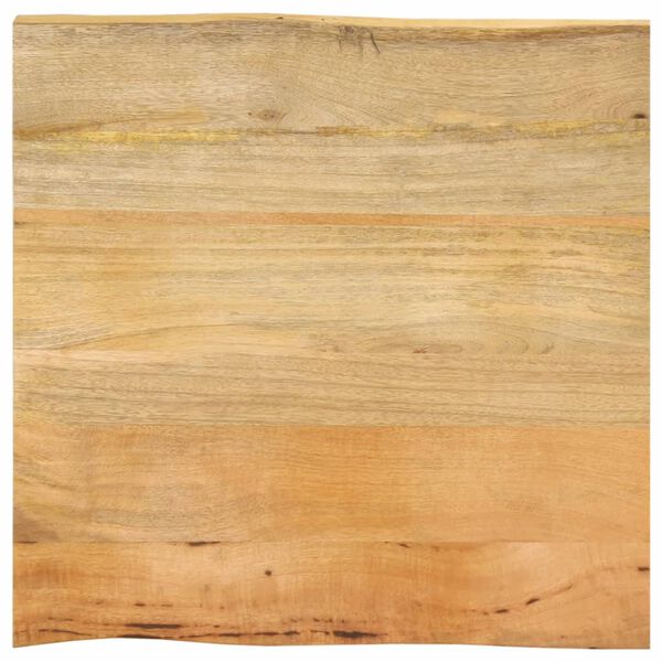 vidaXL lauaplaat, 60 x 60 x 3,8 cm, naturaalsete servadega, mangopuit