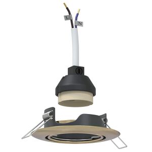 vidaXL Spotivalgus 12 pcs Messing 9 x 9 x 2.5 cm Metall