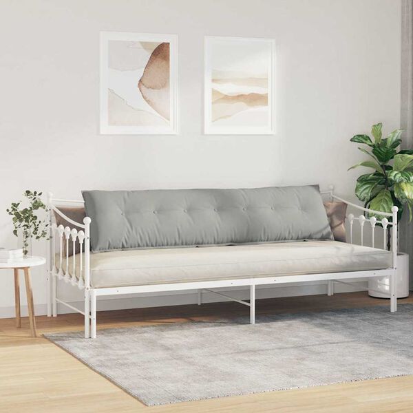 vidaXL Seljatugi padi Helehall 200 x 50 cm Mikrofiber kangas