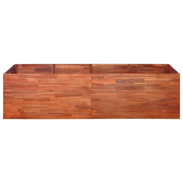 vidaXL taimelava, akaatsiapuit, 200 x 50 x 50 cm