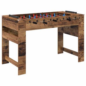 vidaXL Foosball laud Vana puit 125 x 60,5 x 80 cm Tehispuit
